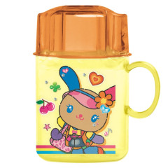 Japan Sanrio Toothbrush Set - Usahana : Tokimeki Heisei Kogal Pop Tan