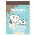 Japan Peanuts Mini Notepad - Snoopy : Melty Ice Cream - 1