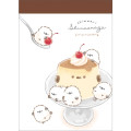 Japan Mini Notepad - White Bird Shimaenaga Pudding - 1