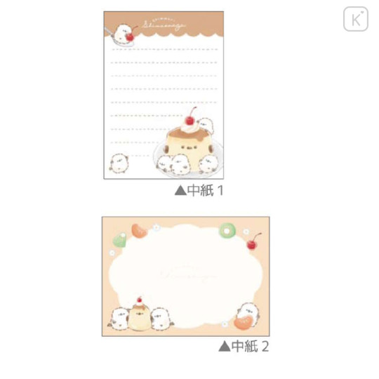 Japan Mini Notepad - White Bird Shimaenaga Pudding - 2