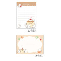 Japan Mini Notepad - White Bird Shimaenaga Pudding - 2