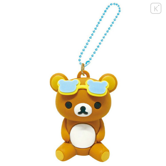 Japan San-X Figure Keychain - Rilakkuma : Sunglasses - 1