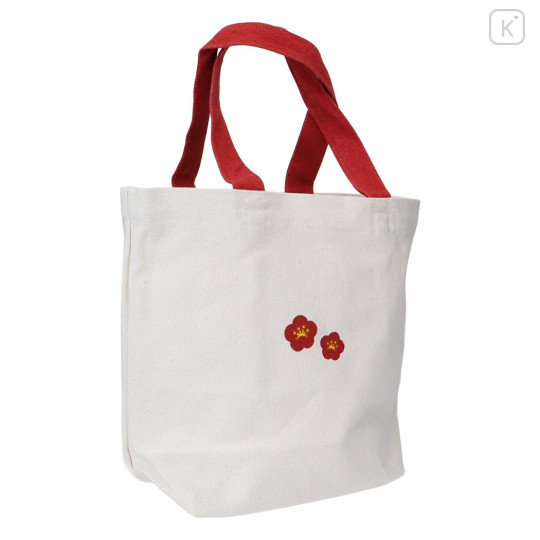 Japan Shibata-san Tote Bag (M) - Black Shiba Daruma - 2