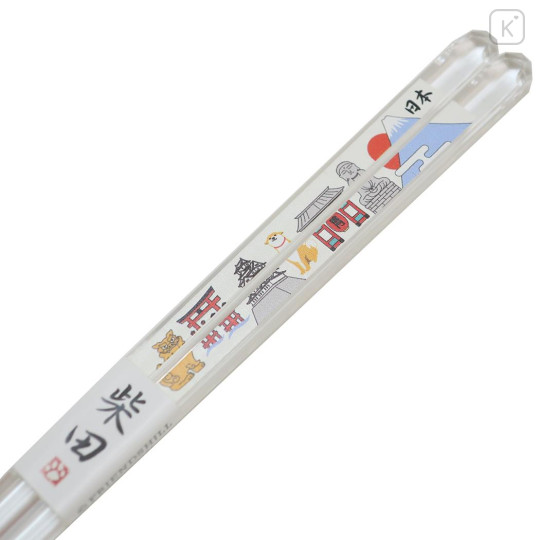 Japan Shibata-san Clear Chopsticks 23cm - Japan Map - 2