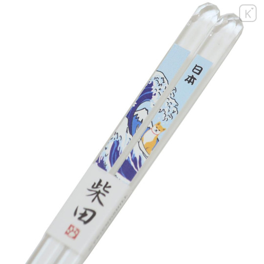 Japan Shibata-san Clear Chopsticks 23cm - Great Wave - 2