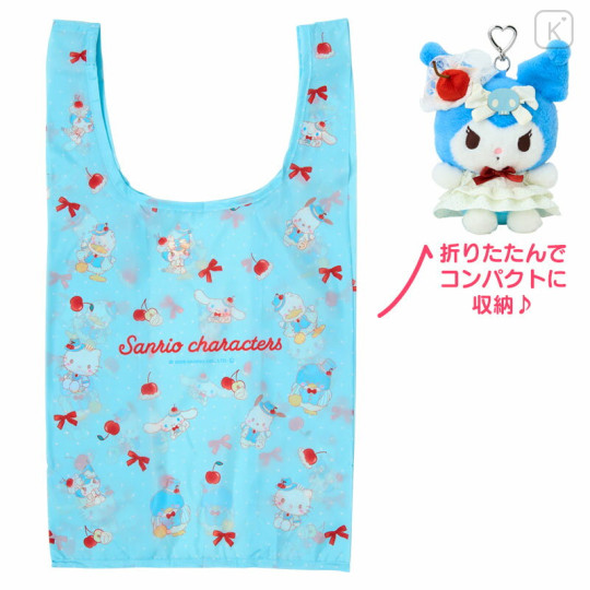 Japan Sanrio Plush Eco Bag - Kuromi : Sweet Cakes Collection - 1