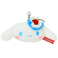 Japan Sanrio Face-shaped Pass Case - Cinnamoroll : Sweet Cakes Collection