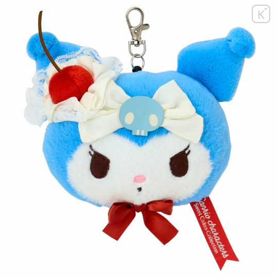 Japan Sanrio Face-shaped Pass Case - Kuromi : Sweet Cakes Collection - 1
