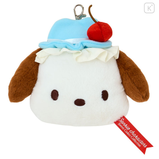 Japan Sanrio Face-shaped Pass Case - Pochacco : Sweet Cakes Collection - 1