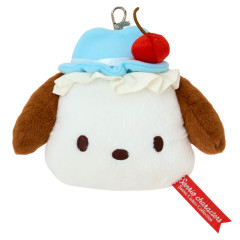 Japan Sanrio Face-shaped Pass Case - Pochacco : Sweet Cakes Collection