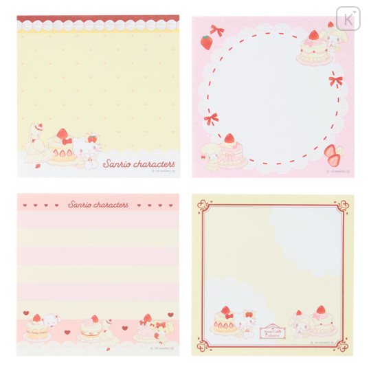 Japan Sanrio Square Memo - Sweet Cakes Collection Ivory - 3