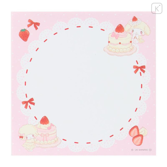 Japan Sanrio Square Memo - Sweet Cakes Collection Ivory - 5