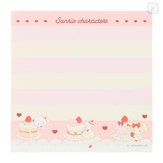 Japan Sanrio Square Memo - Sweet Cakes Collection Ivory - 6