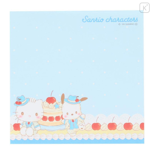 Japan Sanrio Square Memo - Sweet Cakes Collection Light Blue - 4