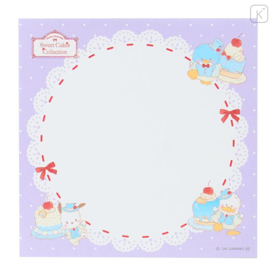 Japan Sanrio Square Memo - Sweet Cakes Collection Light Blue - 5