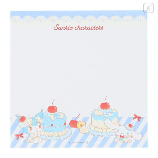 Japan Sanrio Square Memo - Sweet Cakes Collection Light Blue - 6