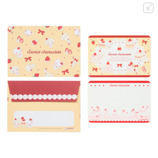 Japan Sanrio Mini Letter Set - Sweet Cakes Collection Ivory - 3