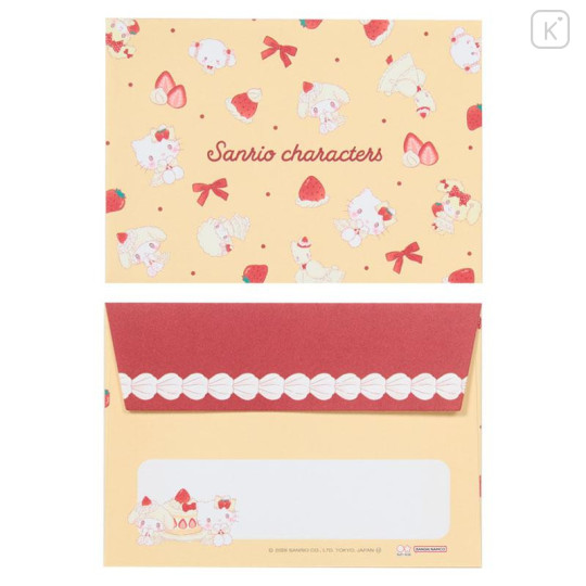 Japan Sanrio Mini Letter Set - Sweet Cakes Collection Ivory - 4