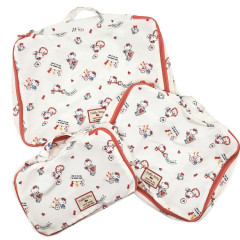 Japan Sanrio Travel Pouch Inner Case Set - Hello Kitty : Happy Daily