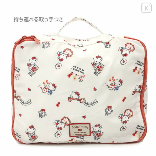 Japan Sanrio Travel Pouch Inner Case Set - Hello Kitty : Happy Daily - 2