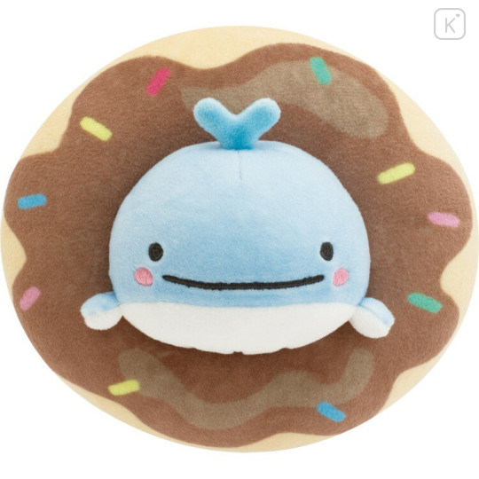Japan San-X Super Mochi Mochi Plush Toy - Baby Lost Whale : Jinbesan and Donut Island - 1
