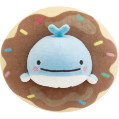 Japan San-X Super Mochi Mochi Plush Toy - Baby Lost Whale : Jinbesan and Donut Island