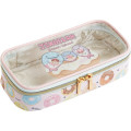 Japan San-X Clear Pen Pouch Case - Jinbesan and Donut Island - 1