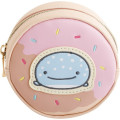 Japan San-X Round Cosmetic Pouch (S) - Jinbesan and Donut Island - 1