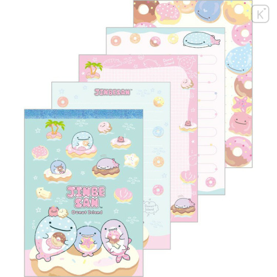 Japan San-X A6 Notepad - Jinbesan and Donut Island - 1