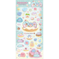 Japan San-X Clear Sticker - Jinbesan and Donut Island - 1