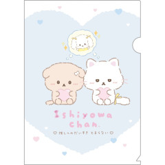 Japan San-X A4 Clear File Folder - Ishiyowa-chan : Love My Favorite Idol