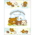 Japan San-X 10 Pockets A4 Clear Holder - Rilakkuma : Chairoikoguma's Kumakyun Days - 1
