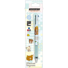 Japan San-X Juice Up 3 Multi Gel Pen - Rilakkuma : Chairoikoguma's Kumakyun Days