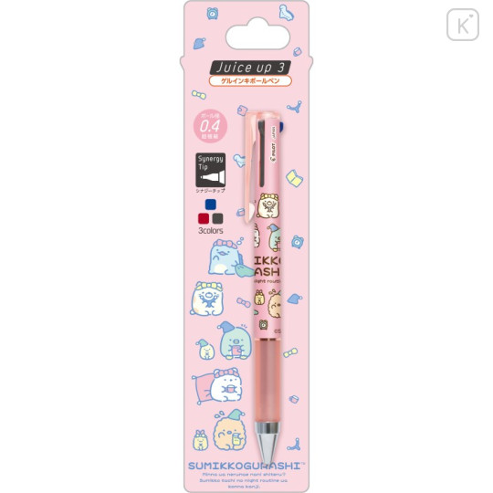 Japan San-X Juice Up 3 Multi Gel Pen - Sumikko Gurashi : Everyone's Night Routine - 1