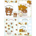 Japan San-X Letter Envelope Set - Rilakkuma : Chairoikoguma's Kumakyun Days - 2