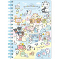 Japan San-X B6SP Notebook - Universe San-X Town Characters Blue - 1