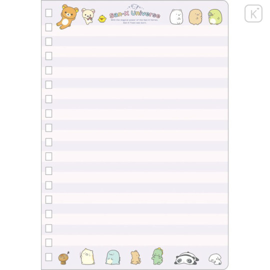 Japan San-X B6SP Notebook - Universe San-X Town Characters - 2