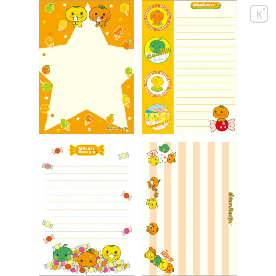 Japan San-X A6 Notepad - Mikan Bouya : Universe San-X Town - 2