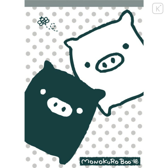 Japan San-X A6 Notepad - Universe San-X Town Monokuro Boo - 1