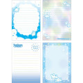 Japan San-X A6 Notepad - Twin Rabbit Angels : Universe San-X Town - 2