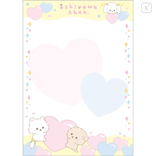 Japan San-X A6 Notepad - Ishiyowa-chan : Love My Favorite Idol Pink - 3