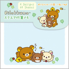 Japan San-X Square Sticky Notes - Rilakkuma : Chairoikoguma's Kumakyun Days