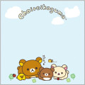 Japan San-X Square Sticky Notes - Rilakkuma : Chairoikoguma's Kumakyun Days - 2
