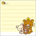 Japan San-X Square Sticky Notes - Rilakkuma : Chairoikoguma's Kumakyun Days - 4