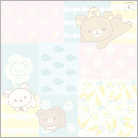 Japan San-X Square Sticky Notes - Rilakkuma : Chairoikoguma's Kumakyun Days - 5