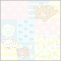 Japan San-X Square Sticky Notes - Rilakkuma : Chairoikoguma's Kumakyun Days - 5