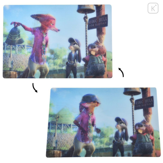 Japan Disney Store Lenticular Postcard - Zootopia 2 : Judy Hopps & Nick Wilde - Finally ready to depart - Marsh Market - 1