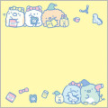 Japan San-X Square Sticky Notes - Sumikko Gurashi : Everyone's Night Routine - 4
