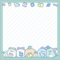 Japan San-X Square Sticky Notes - Sumikko Gurashi : Everyone's Night Routine - 5