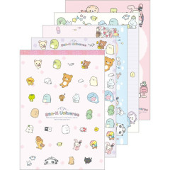 Japan San-X A6 Notepad - Universe San-X Town Characters Pink
